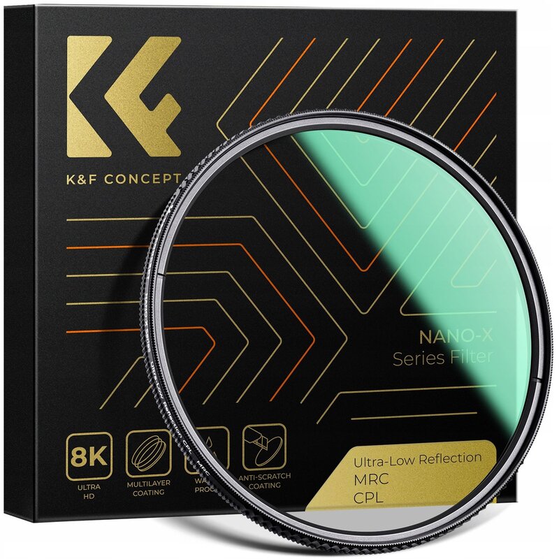Filtr polaryzacyjny K&F CONCEPT KF01.2480 Ultra Low Reflection (77 mm)