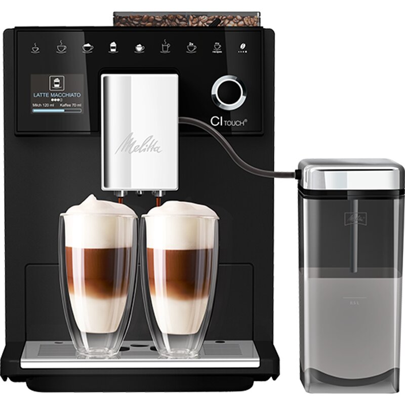 MELITTA W pełni automatyczny ekspres do kawy CI Touch, matowy czarny