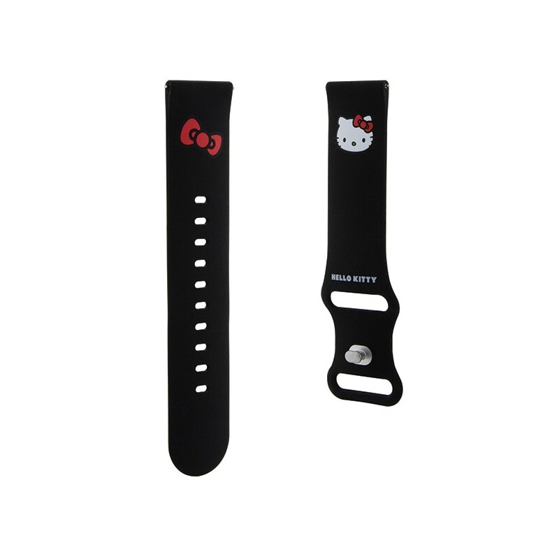 Pasek HELLO KITTY Silicone Kitty Head (szerokość paska 22 mm) Czarny