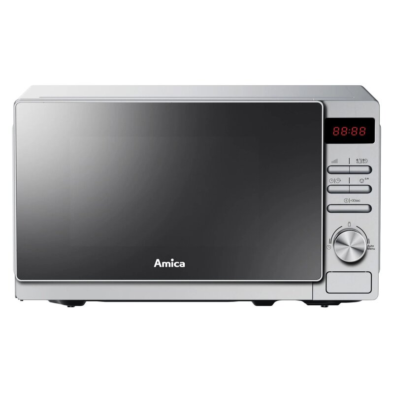 Kuchenka mikrofalowa AMICA AMMF20E2S 700W średnica 25.5 cm pojemność 20L MultiWave System Srebrny