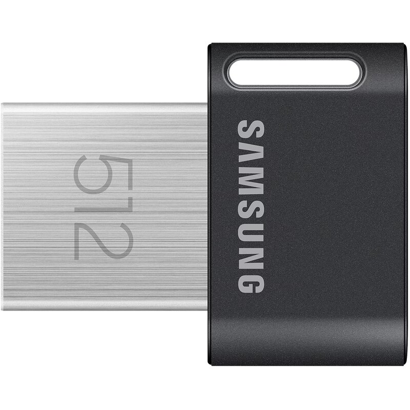 Pendrive SAMSUNG Fit Plus 512GB, USB 3.2 Gen. 1 (USB 3.0), Odczyt 400 Mb/s Czarny