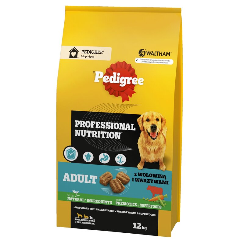 Karma dla psa PEDIGREE Professional Nutrition Adult z Wołowiną i warzywami 12 kg