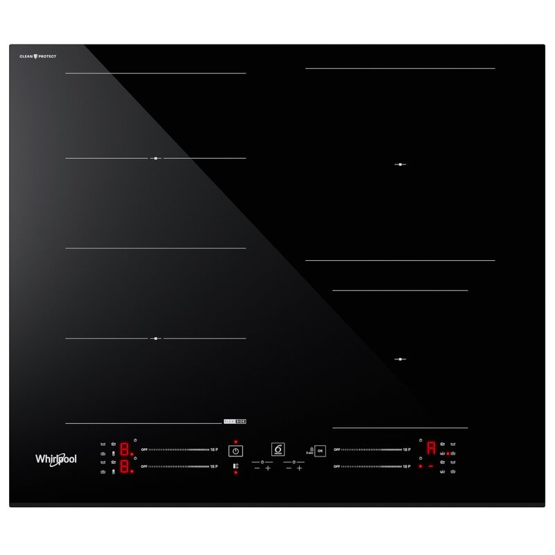 Płyta indukcyjna WHIRLPOOL WFS5060CPBF CleanProtect FlexiSide ChefControl 18 poziomów mocy