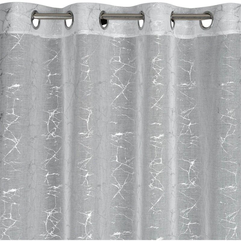 Firana gotowa EUROFIRANY Reva 140 x 250 cm Biały