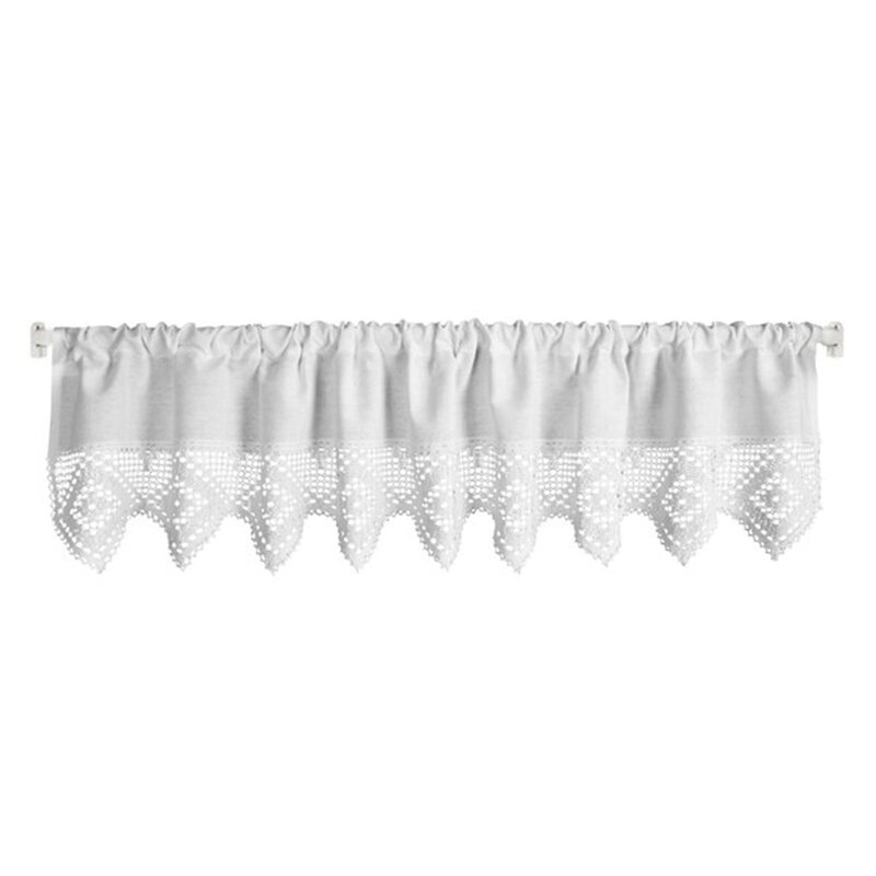 Firana gotowa EUROFIRANY Isaac 150 x 30 cm Biały