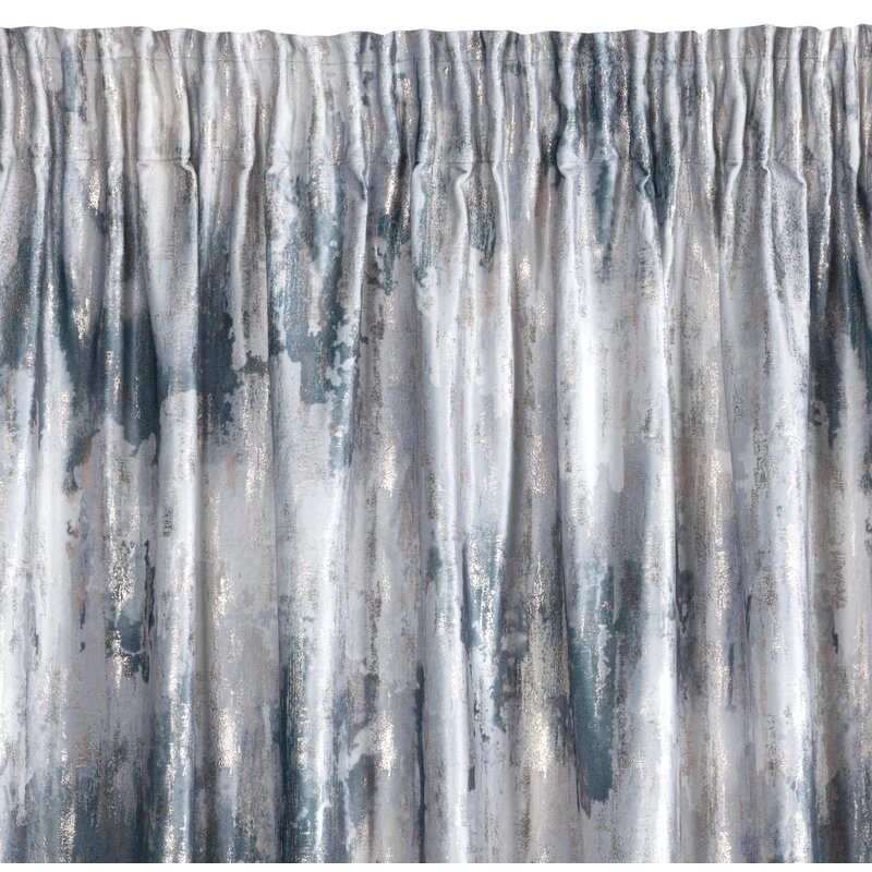 Zasłona EUROFIRANY Tina 140 x 270 cm Srebrny