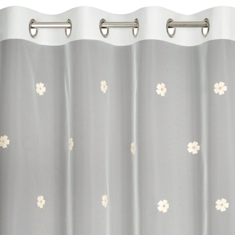 Firana gotowa EUROFIRANY Elsa 140 x 250 cm Biało-żółty