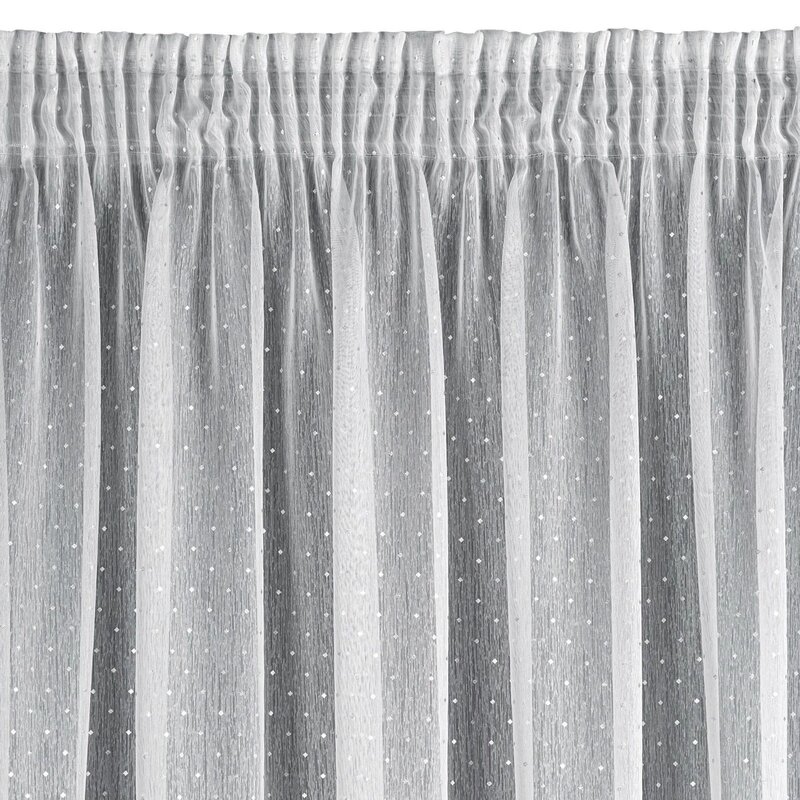 Firana gotowa EUROFIRANY Sevilla 140 x 270 cm Biały
