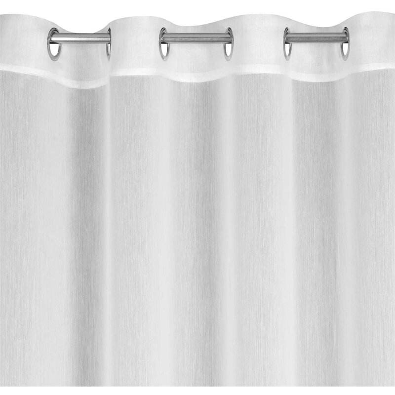 Firana gotowa EUROFIRANY Luna 140 x 250 cm Biały