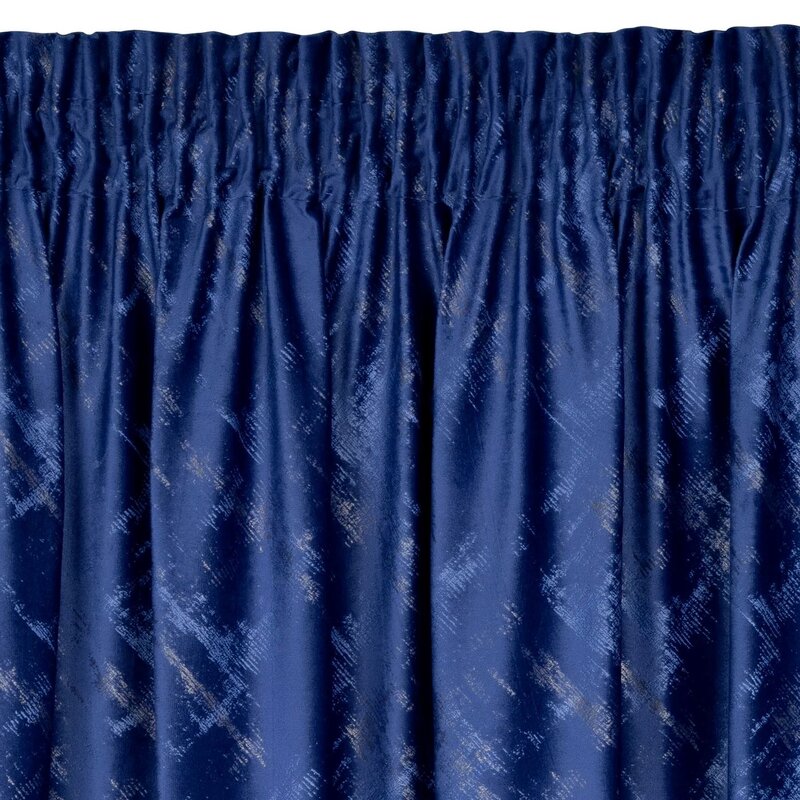 Zasłona EUROFIRANY Adria 140 x 270 cm Granatowy