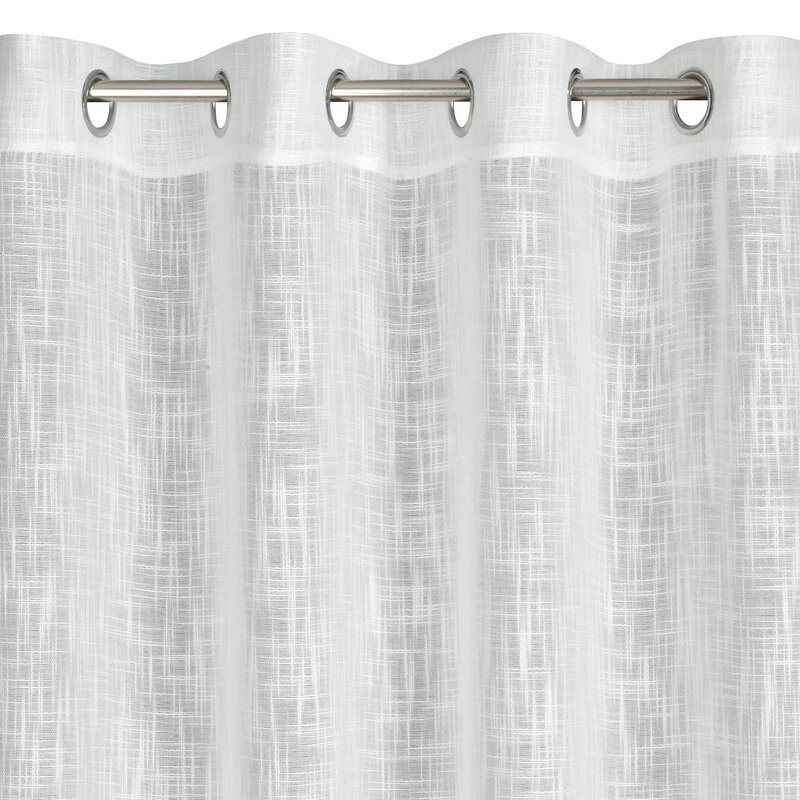 Zasłona EUROFIRANY Liren 140 x 250 cm Biały