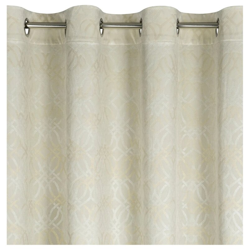 Zasłona EUROFIRANY Areta 140 x 250 cm Kremowy