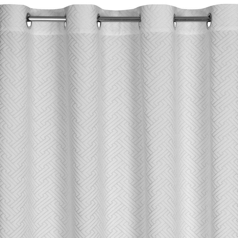 Zasłona EUROFIRANY Isla 140 x 250 cm Biały