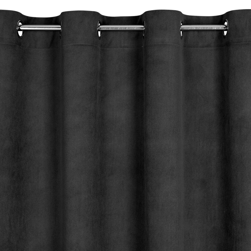 Zasłona EUROFIRANY Milo 140 x 250 cm Czarny