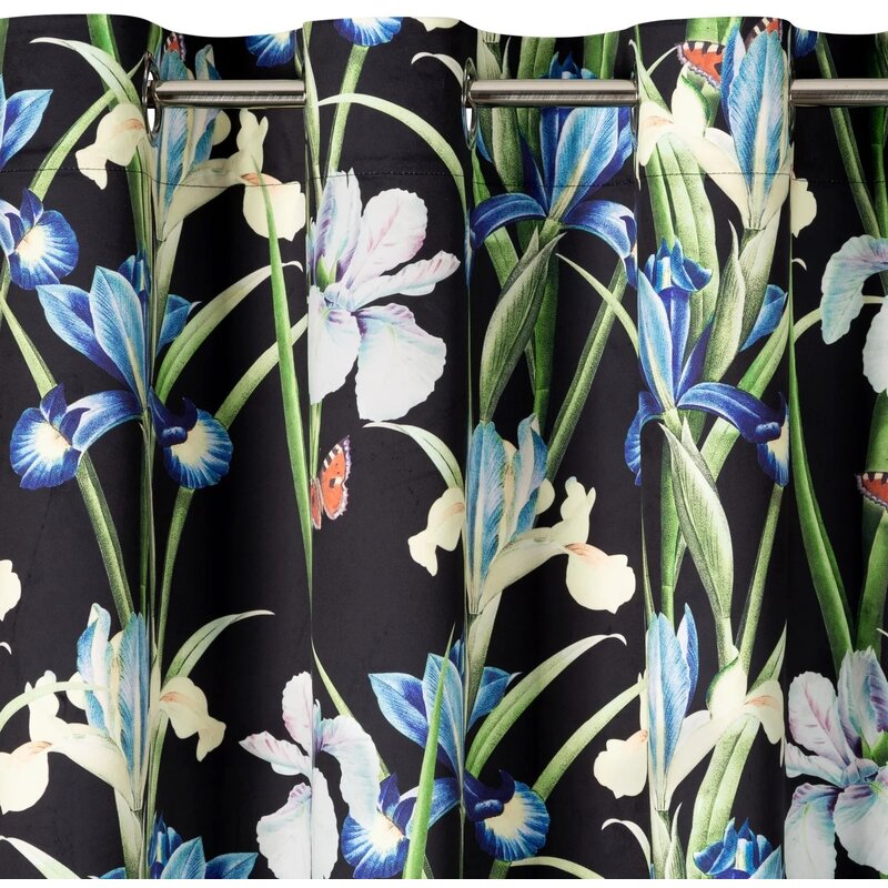 Zasłona EUROFIRANY Maja 140 x 250 cm Czarny