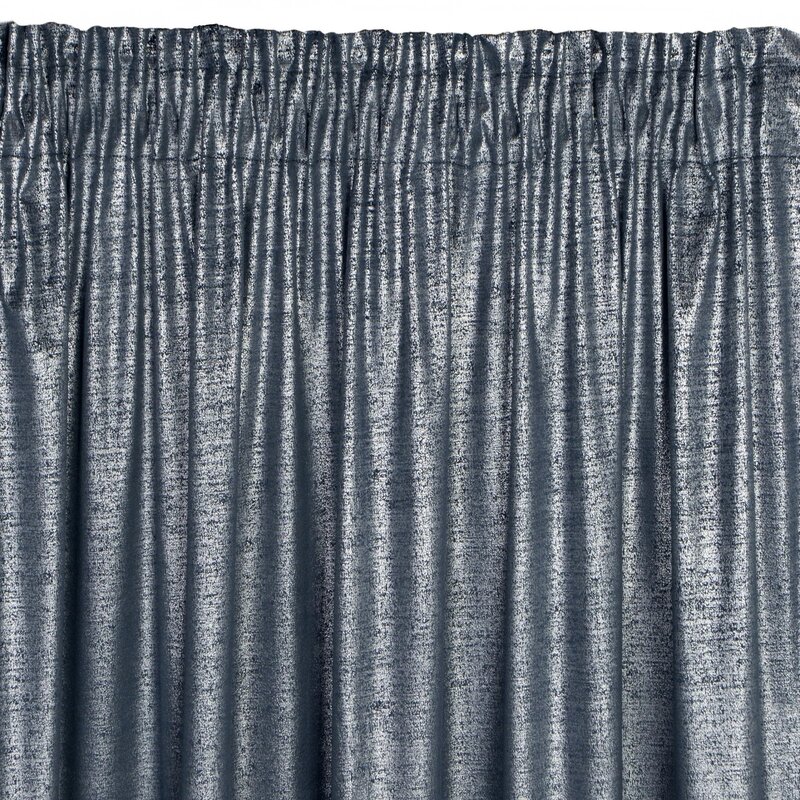 Zasłona EUROFIRANY Ambi 140 x 270 cm Granatowy