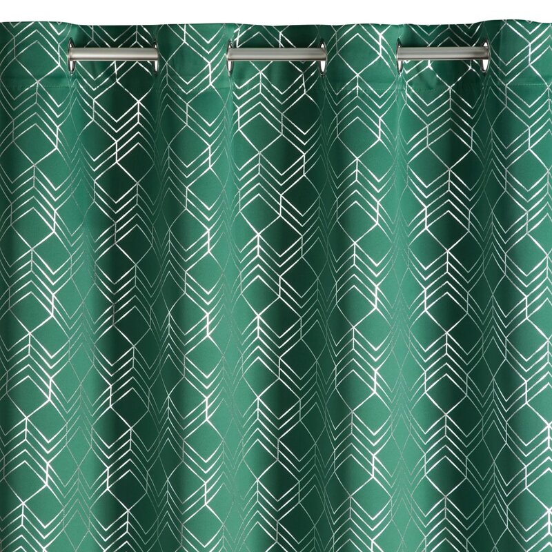Zasłona EUROFIRANY Design 91 Poli 140 x 250 cm Zielony