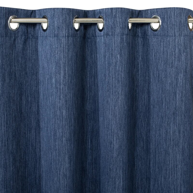 Zasłona EUROFIRANY Rossie 140 x 250 cm Granatowy