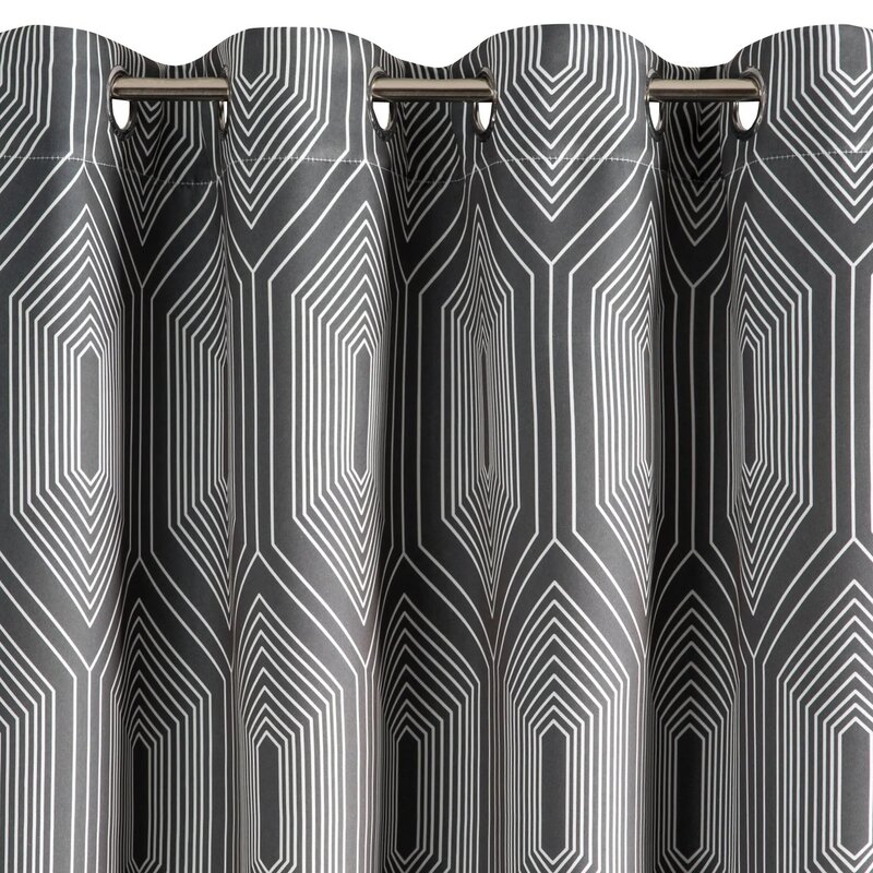 Zasłona EUROFIRANY Diadem 140 x 250 cm Grafitowy