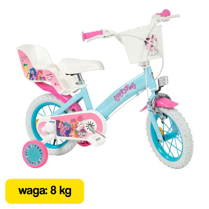 Rower dziecięcy TOIMSA My Little Pony 12 cali Błękitny Wzrost: 85-100 cm Wiek: 3-5 lat