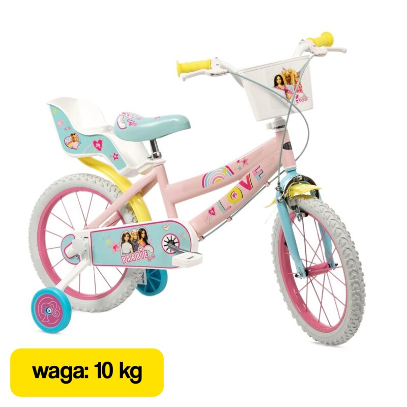 Rower dziecięcy TOIMSA Barbie 16 cali Różowy Wzrost: 100-120 cm Wiek: 5-7 lat