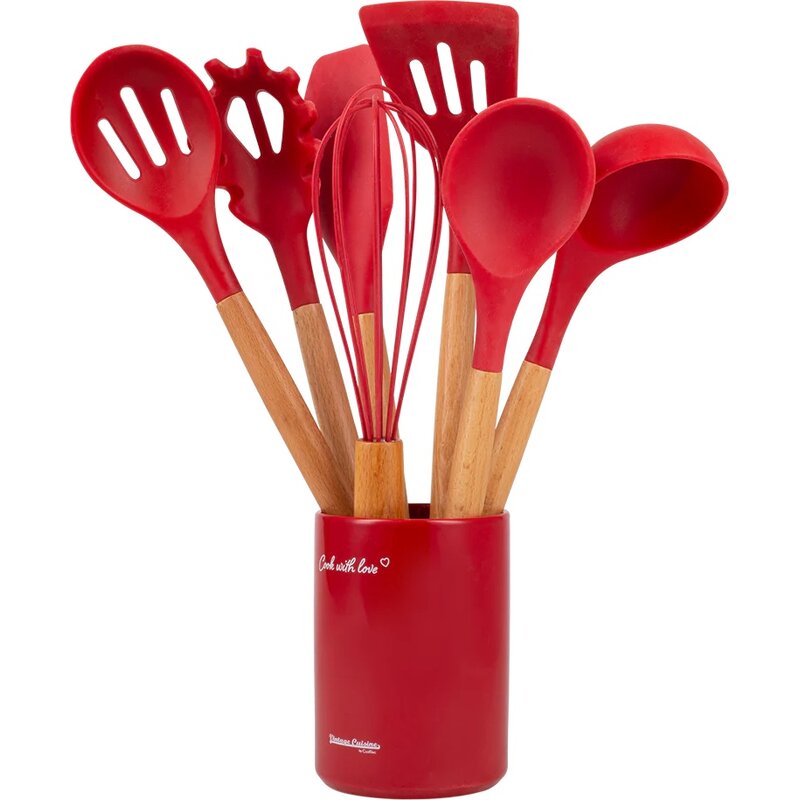 Zestaw przyborów kuchennych VINTAGE CUISINE VC2KUS20RD11CP Czerwony (8 elementów)