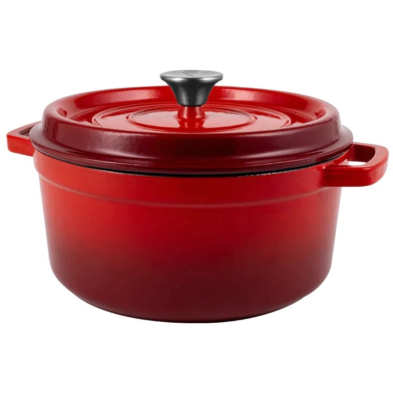 Garnek żeliwny VINTAGE CUISINE VC2P2619BL20CP Czerwony 4.3L
