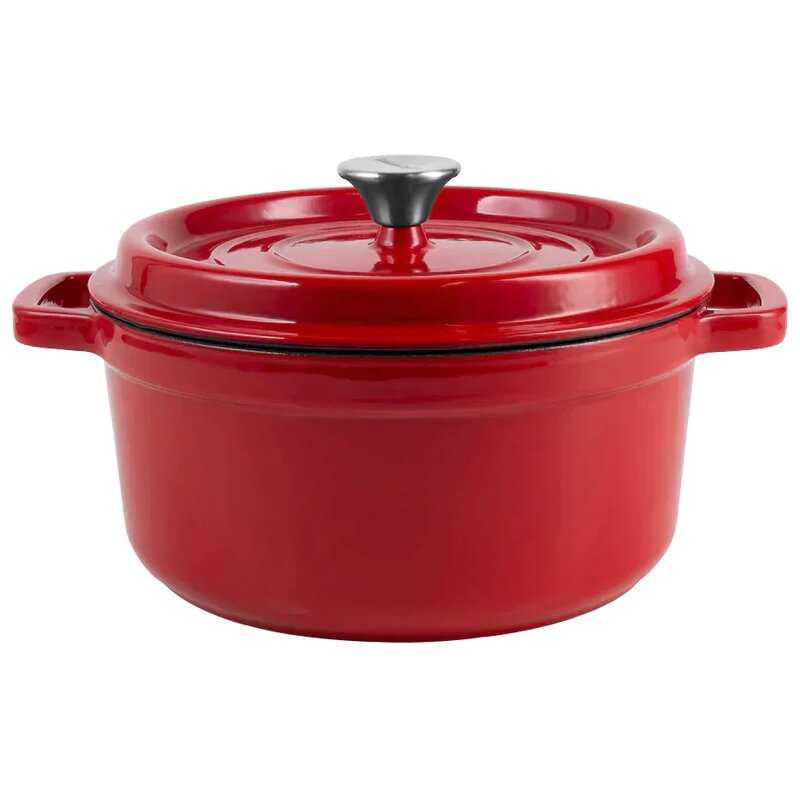 Garnek żeliwny VINTAGE CUISINE VC2P2619BF20CP Czerwony 4.3L