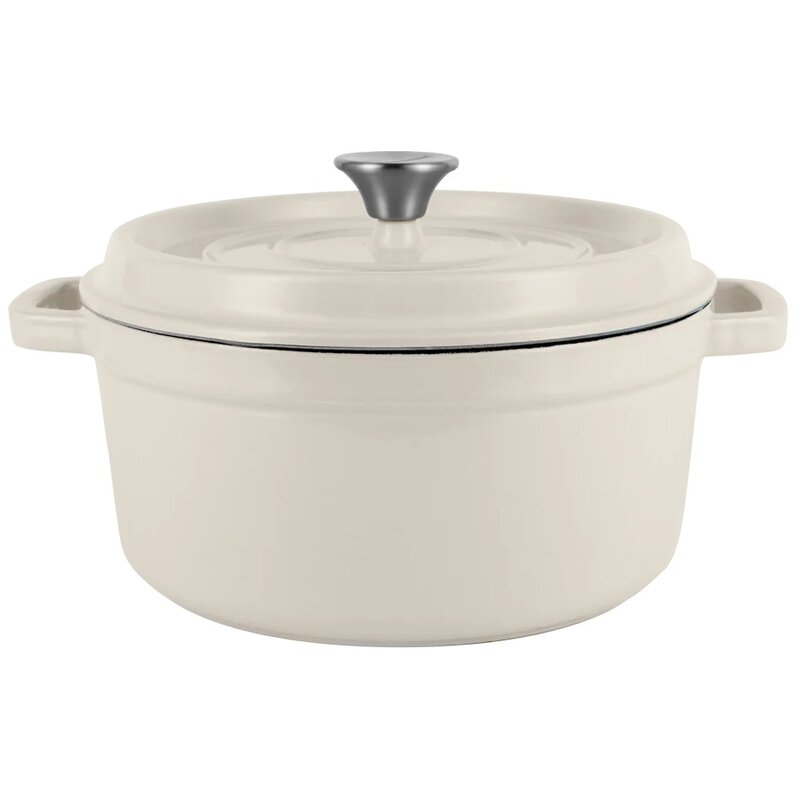 Garnek żeliwny VINTAGE CUISINE VC2P2619BF20CP Kremowy 4.3L
