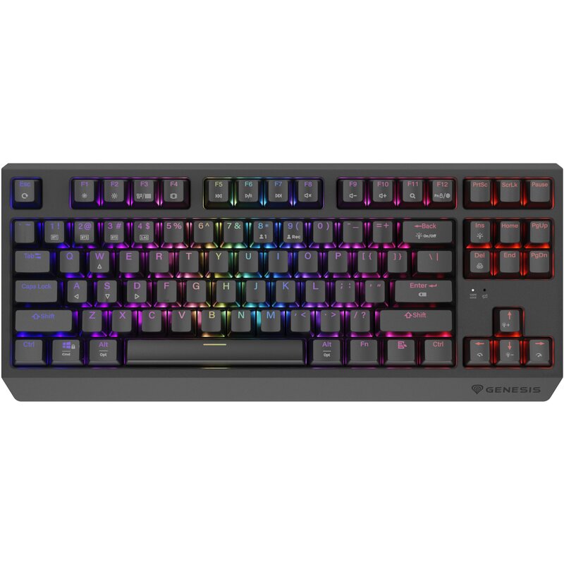 Klawiatura GENESIS Thor 230 TKL Wireless Outemu Silent Lemon Czarny