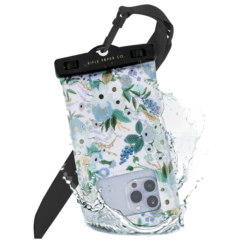 Etui wodoodporne RIFLE PAPER CO. Waterproof Floating Pouch Niebieski