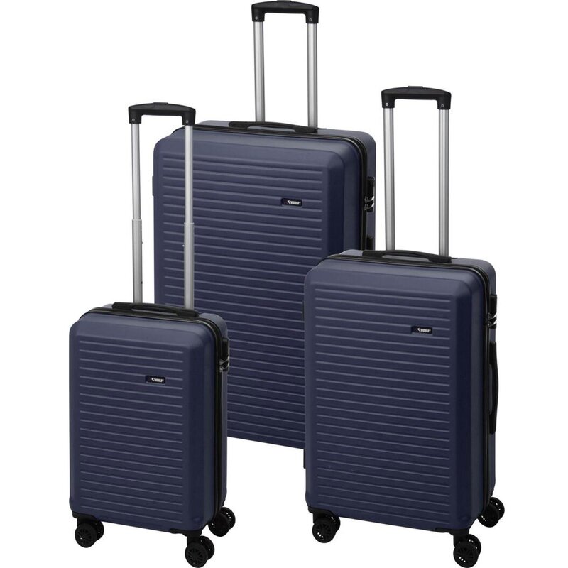 Zestaw walizek PROWORLD 7092340 56/65.5/74 cm Granatowy