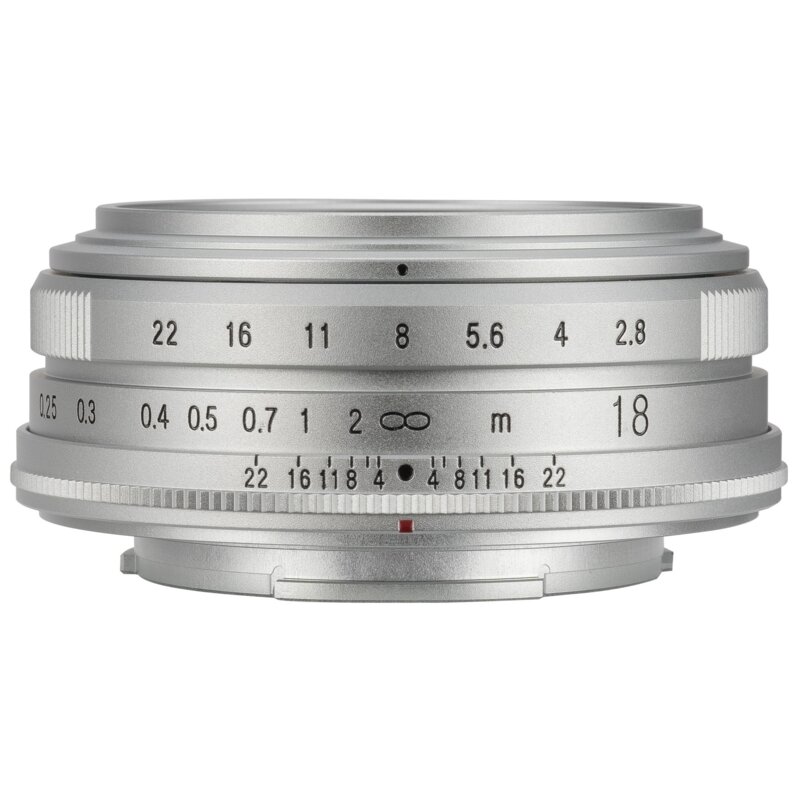 Obiektyw VOIGTLANDER Color Skopar 18 mm f/2,8 do Fujifilm X Srebrny