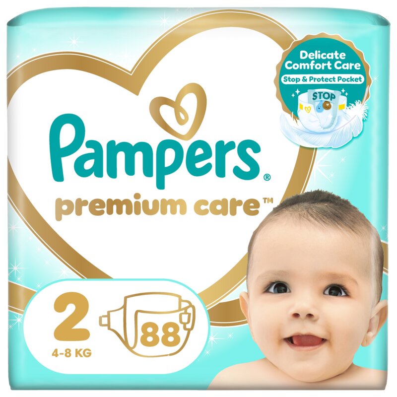 Pieluchy PAMPERS Premium Care Rozmiar 2 (176 szt.)