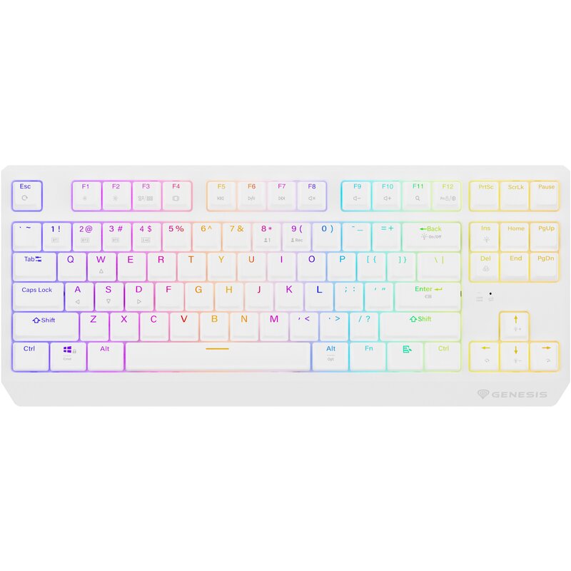 Klawiatura GENESIS Thor 230 TKL Wireless Outemu Red Biały