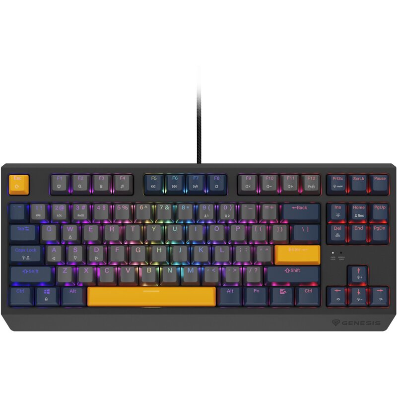 Klawiatura GENESIS Thor 230 TKL Outemu Panda Naval Blue Negative