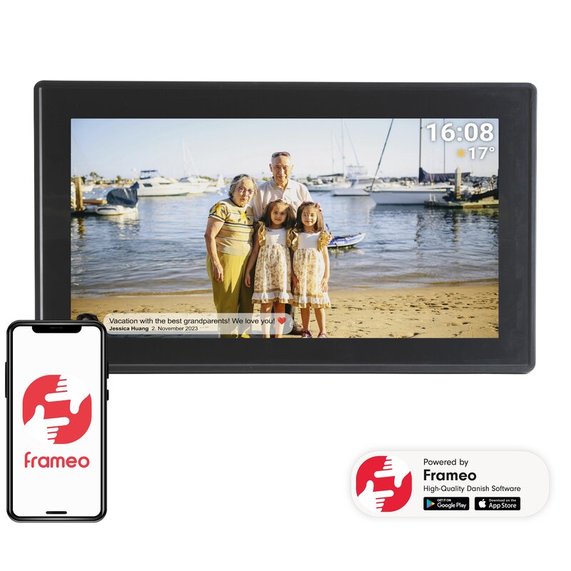 Ramka cyfrowa DENVER Frameo PFF-1515B Czarny