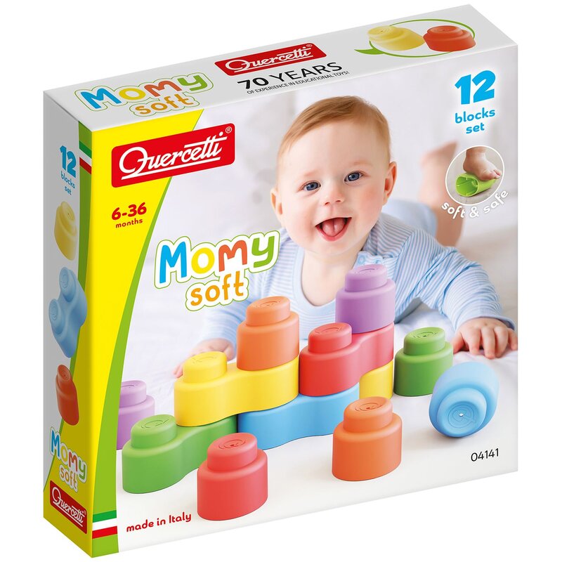 Klocki plastikowe QUERCETTI Miękkie klocki Momy Soft 040-4141