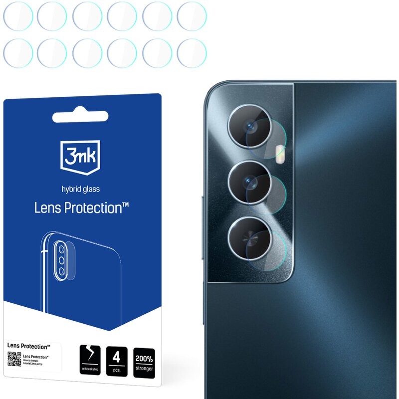 Szkło hybrydowe na obiektyw 3MK Lens Protection do Realme C65
