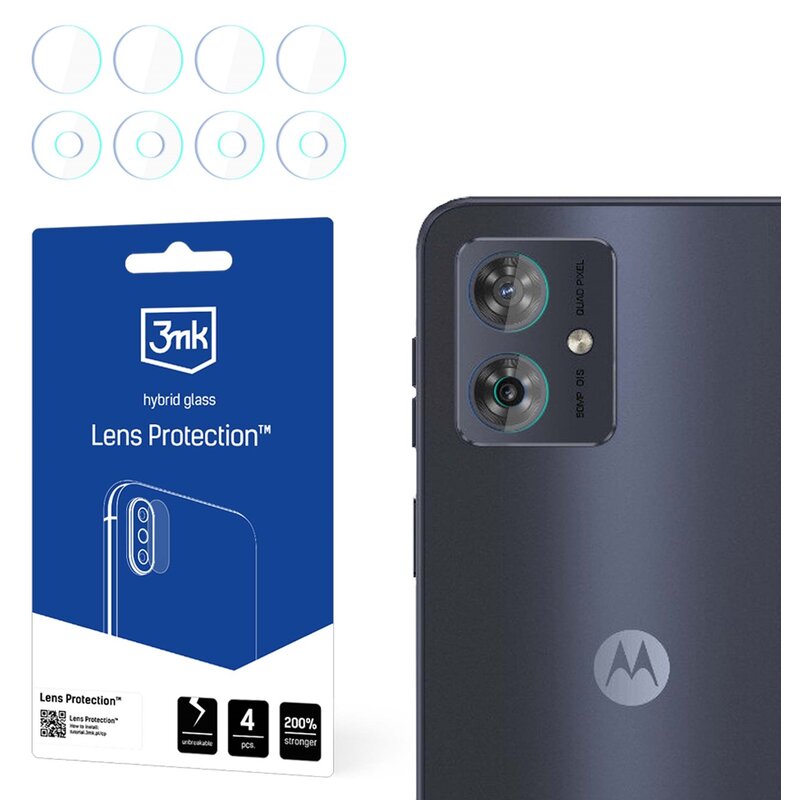 Szkło hybrydowe na obiektyw 3MK Lens Protection do Motorola Moto G04s