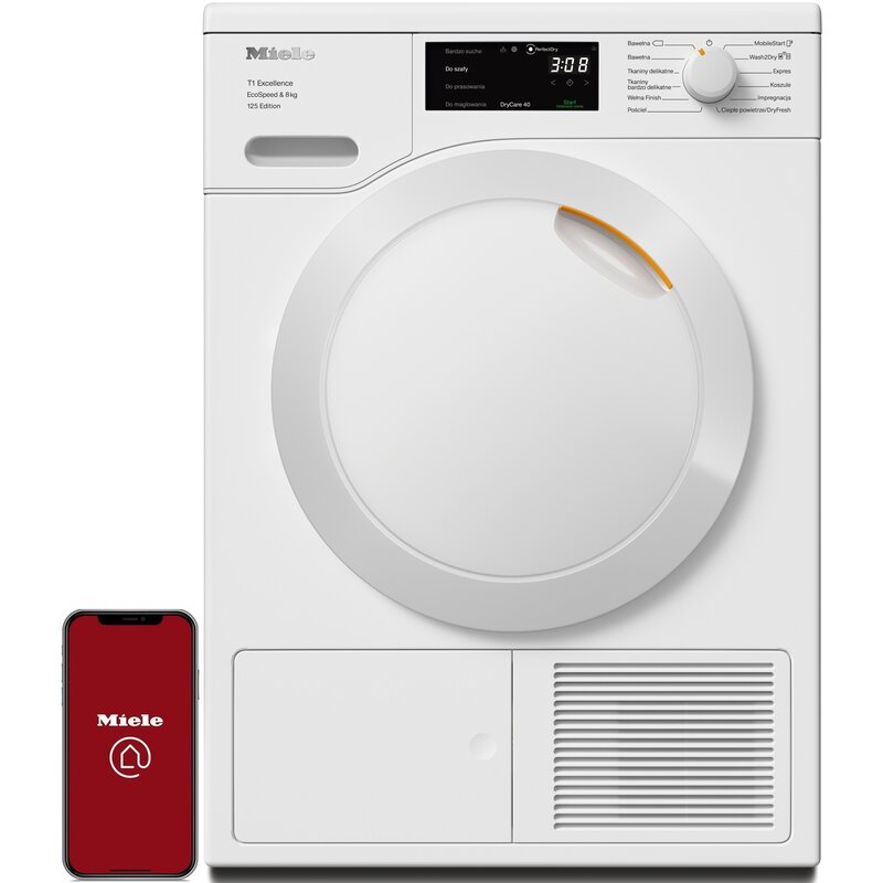 Suszarka MIELE TEC665WP 125 Edition FragranceDos, PerfectDry