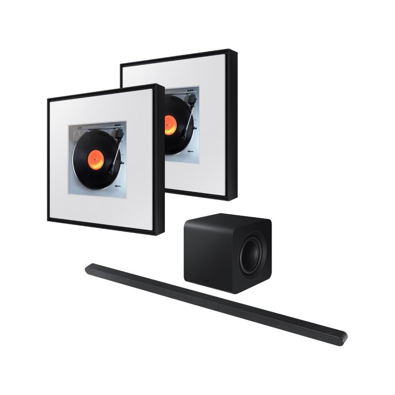 Soundbar SAMSUNG HW-S800D EN Czarny + Głośnik multiroom SAMSUNG Music Frame HW-LS60D EN Czarny (2 szt.)