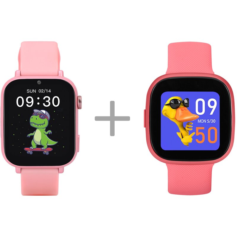 Smartwatch GARETT Kids Nice Pro 4G Różowy + Kids Fit Różowy