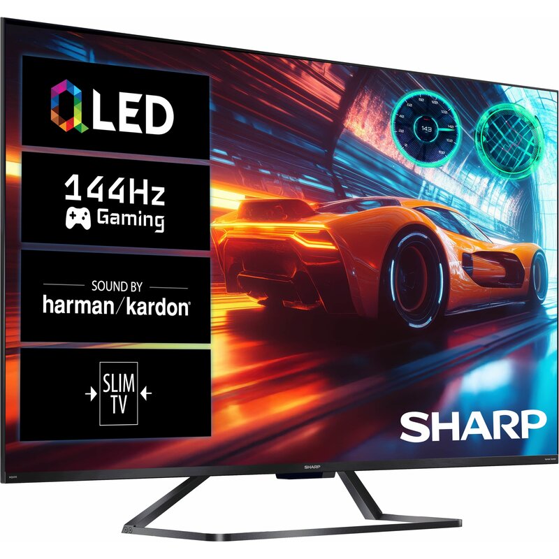 Telewizor SHARP 50GR8465E 50" QLED 4K 144Hz Google TV Dolby Vision Dolby Atmos HDMI 2.1