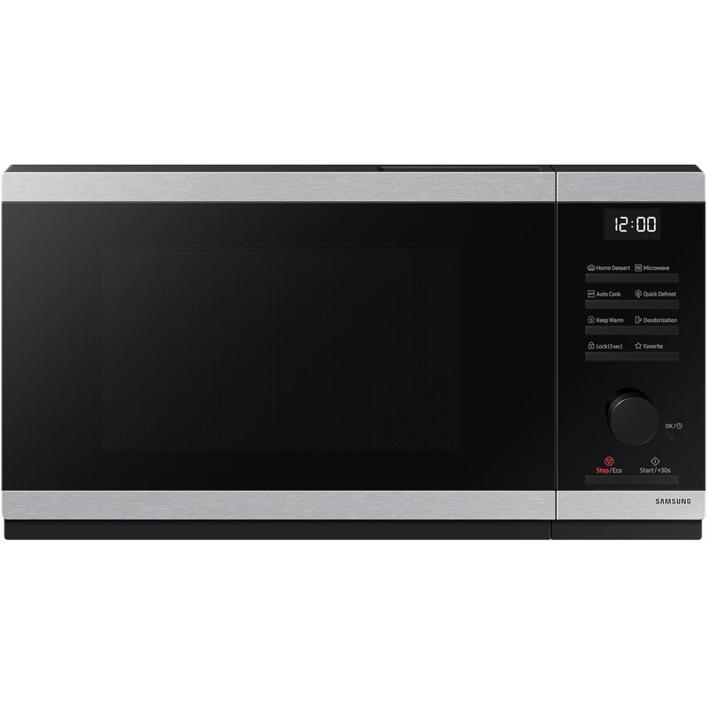 Kuchenka mikrofalowa SAMSUNG MS23DG4504ATE2 800W średnica 28.8 cm pojemność 23L Auto Cook Keep Warm Quick Defrost Czarno-srebrny