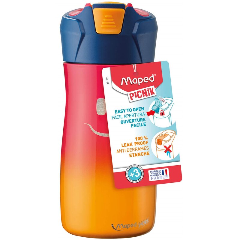 Butelka ze stali nierdzewnej MAPED PICNIK Picnik Concept Kids 430 ml Różowy