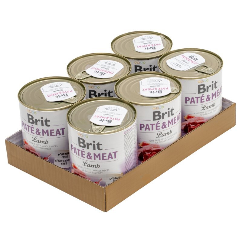 Karma dla psa BRIT Pate & Meat Jagnięcina 6 x 800 g