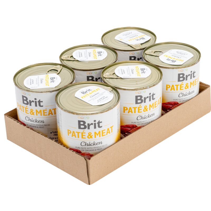 Karma dla psa BRIT Pate & Meat Kurczak 6 x 800 g