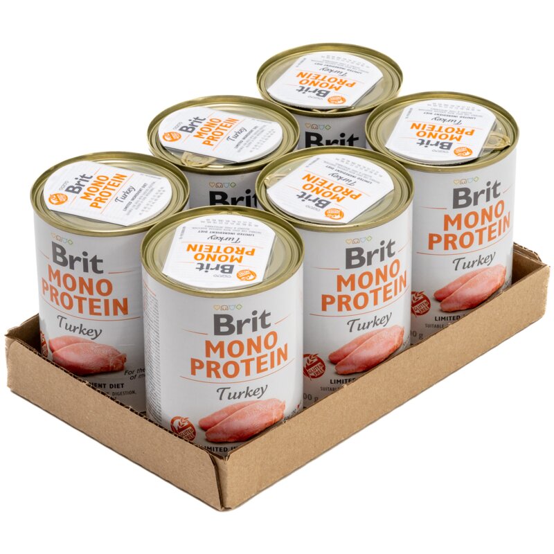 Karma dla psa BRIT Mono Protein Indyk 6 x 400 g