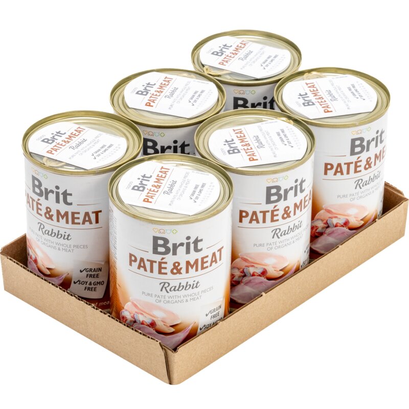 Karma dla psa BRIT Paté & Meat Królik 6 x 400 g